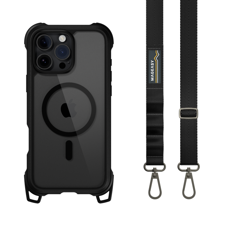 Odyssey M + Strap Rugged Utility Protective iPhone 16 Case with Lanyard