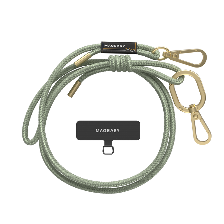 The MAGEASY 6mm sage green STRAP and a STRAP CARD.